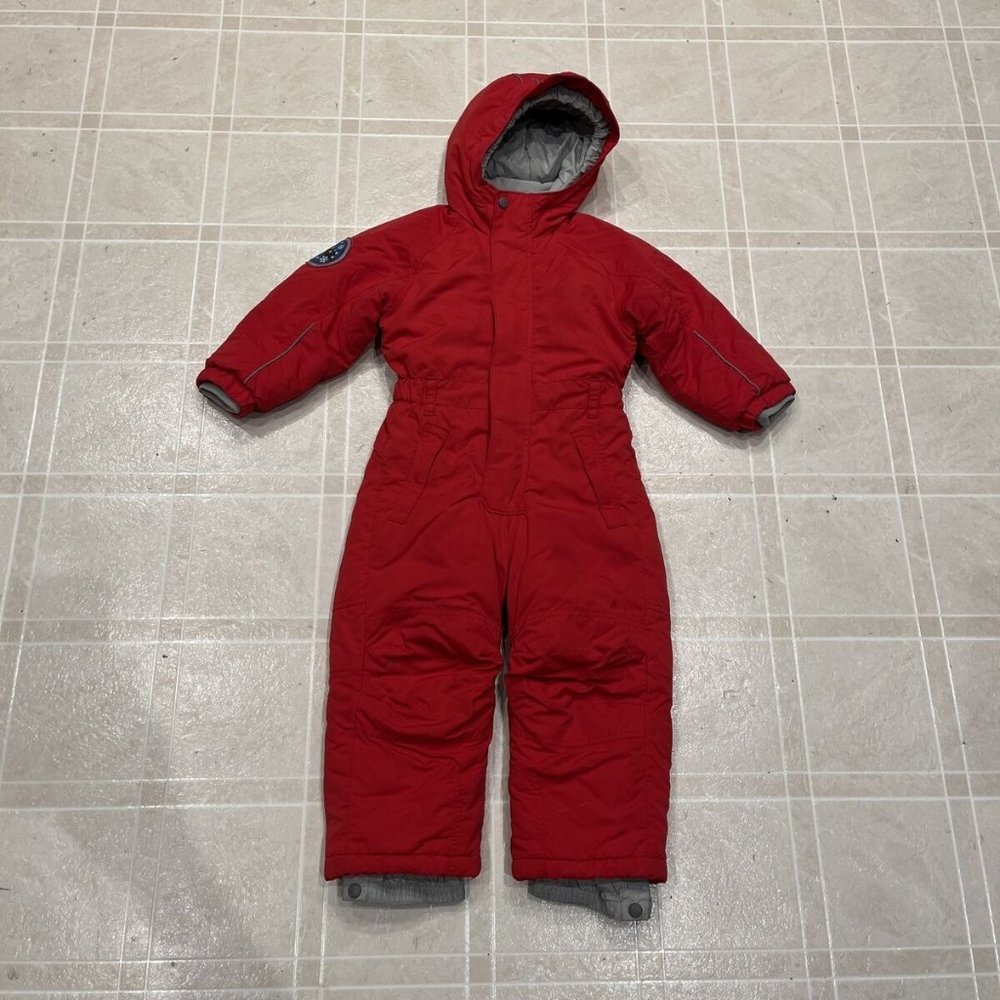 MEC Toaster Snowsuit Red & Grey Size 4